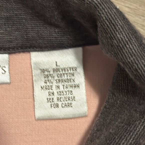 Draper’s &Damon’s Pink and Black Button-Up Shirt  shoulder pads women’s large - Picture 9 of 16